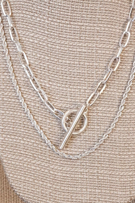 Front Toggle Closure Necklace