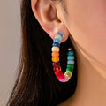 Multi-Color Beaded Earrings
