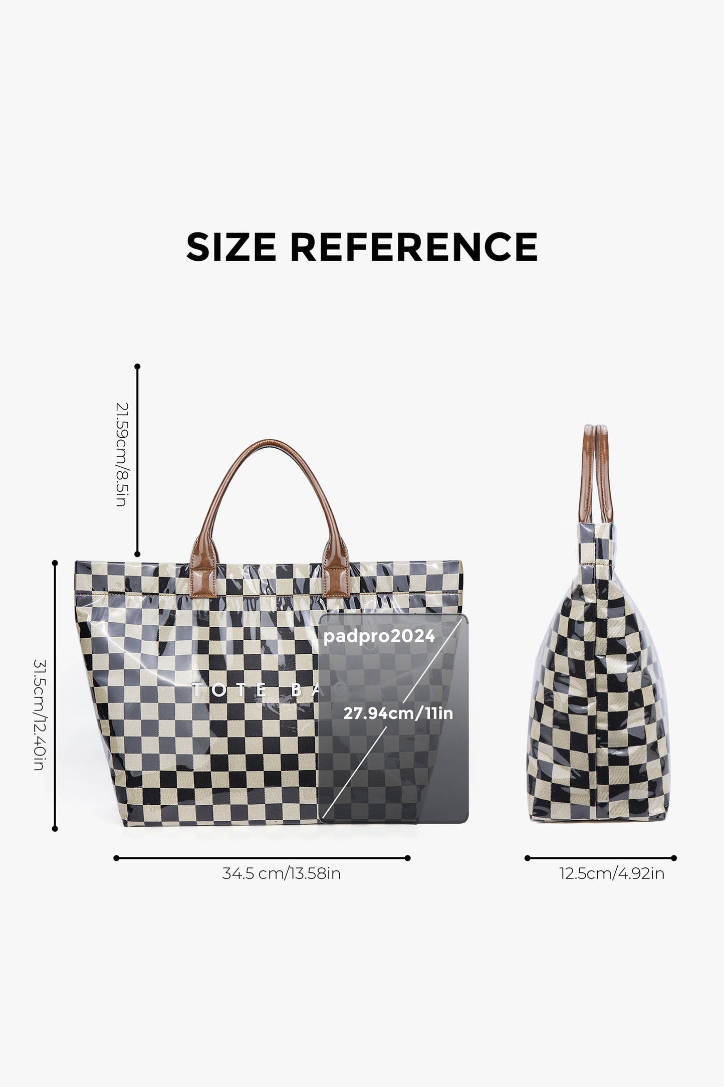 Checkered Tote Bag