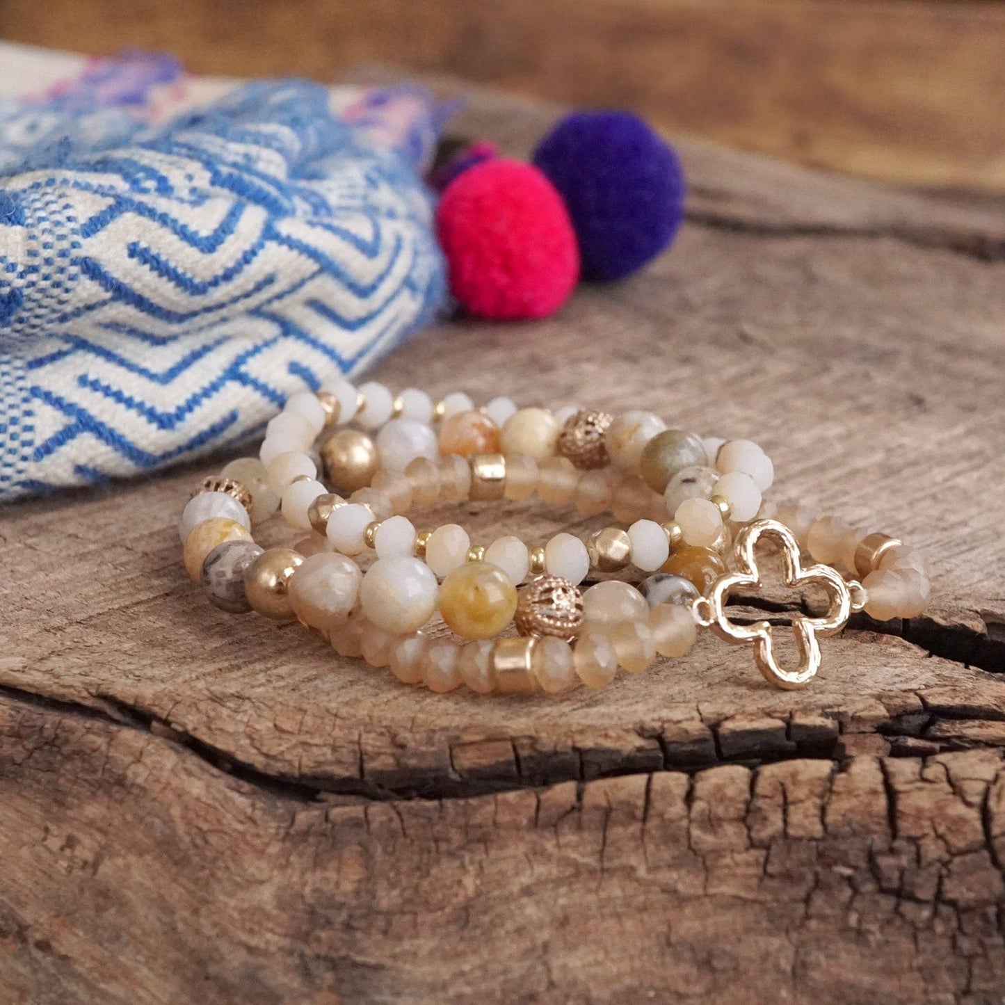 Clover Beaded Bracelet