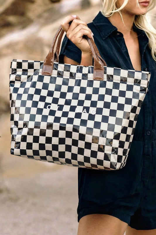 Checkered Tote Bag