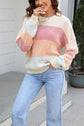Striped Long Sleeve Pullover Sweater