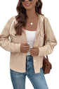 Corduroy Drawstring Hooded Jacket