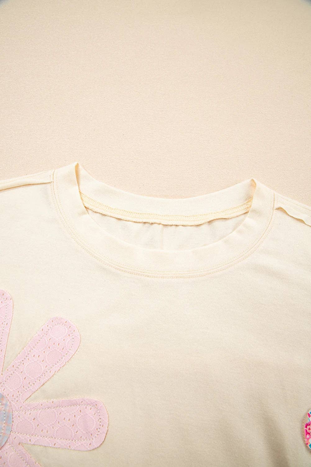 FLORAL PATCH TEE