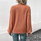Long Sleeve V-Neck Knit Pullover