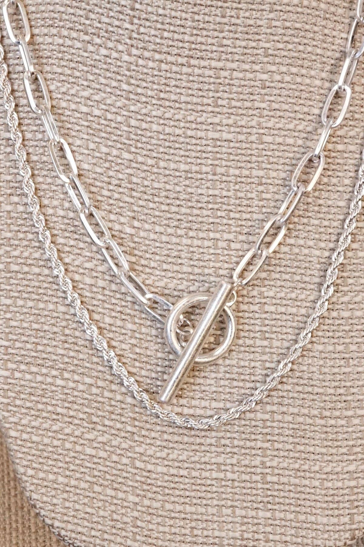 Front Toggle Closure Necklace
