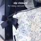 Case-Mate Navy Bow Crinkle Makeup Bag