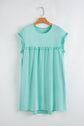 FRILLED TRIM MINI DRESS