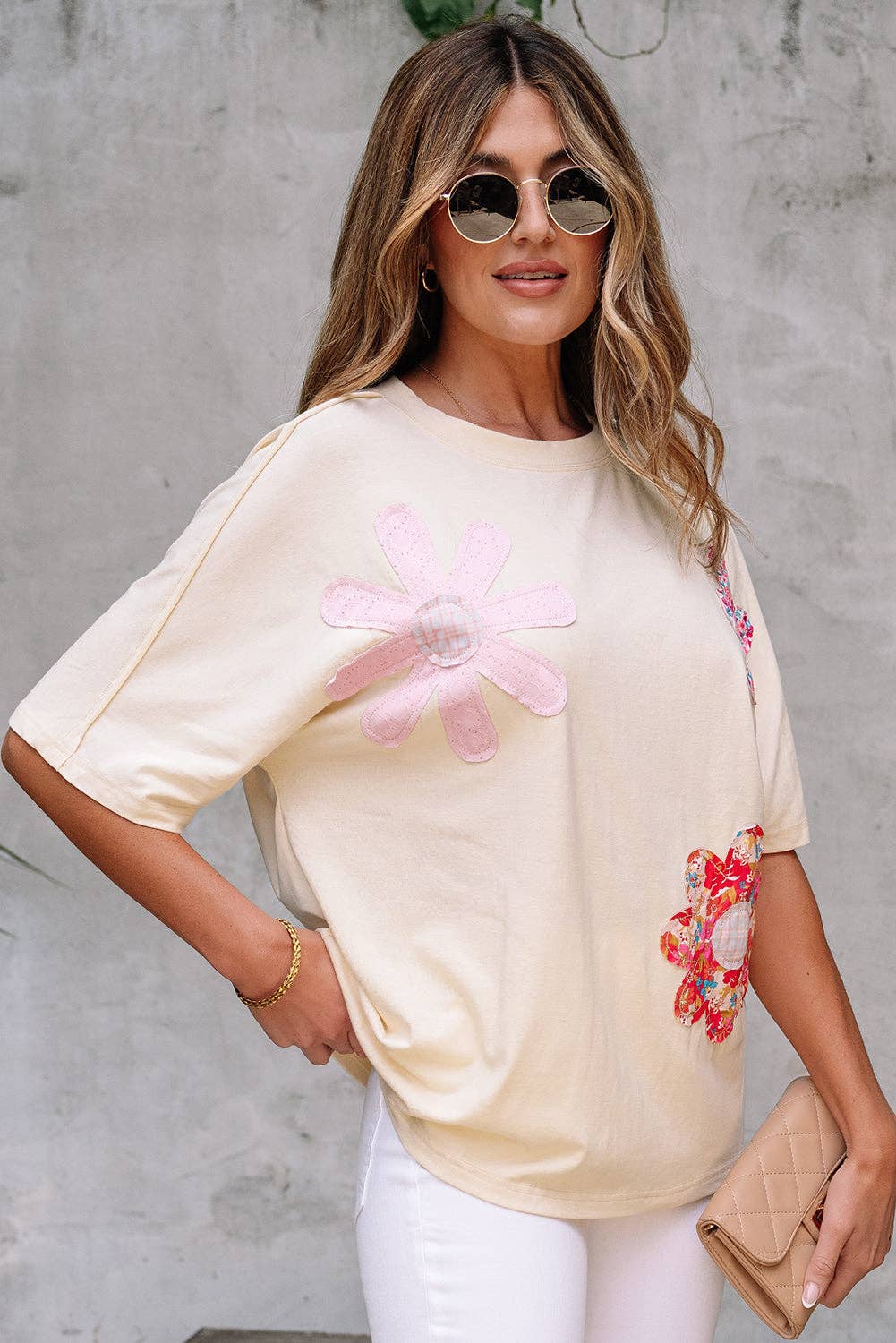 FLORAL PATCH TEE