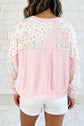 Floral Twisted Patchwork Top