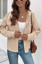 Corduroy Drawstring Hooded Jacket