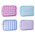 RUFFLE COSMETIC TRAVEL POUCH BAG