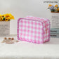 RUFFLE COSMETIC TRAVEL POUCH BAG