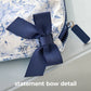 Case-Mate Navy Bow Crinkle Makeup Bag