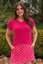 Basic Tee- Hot Pink