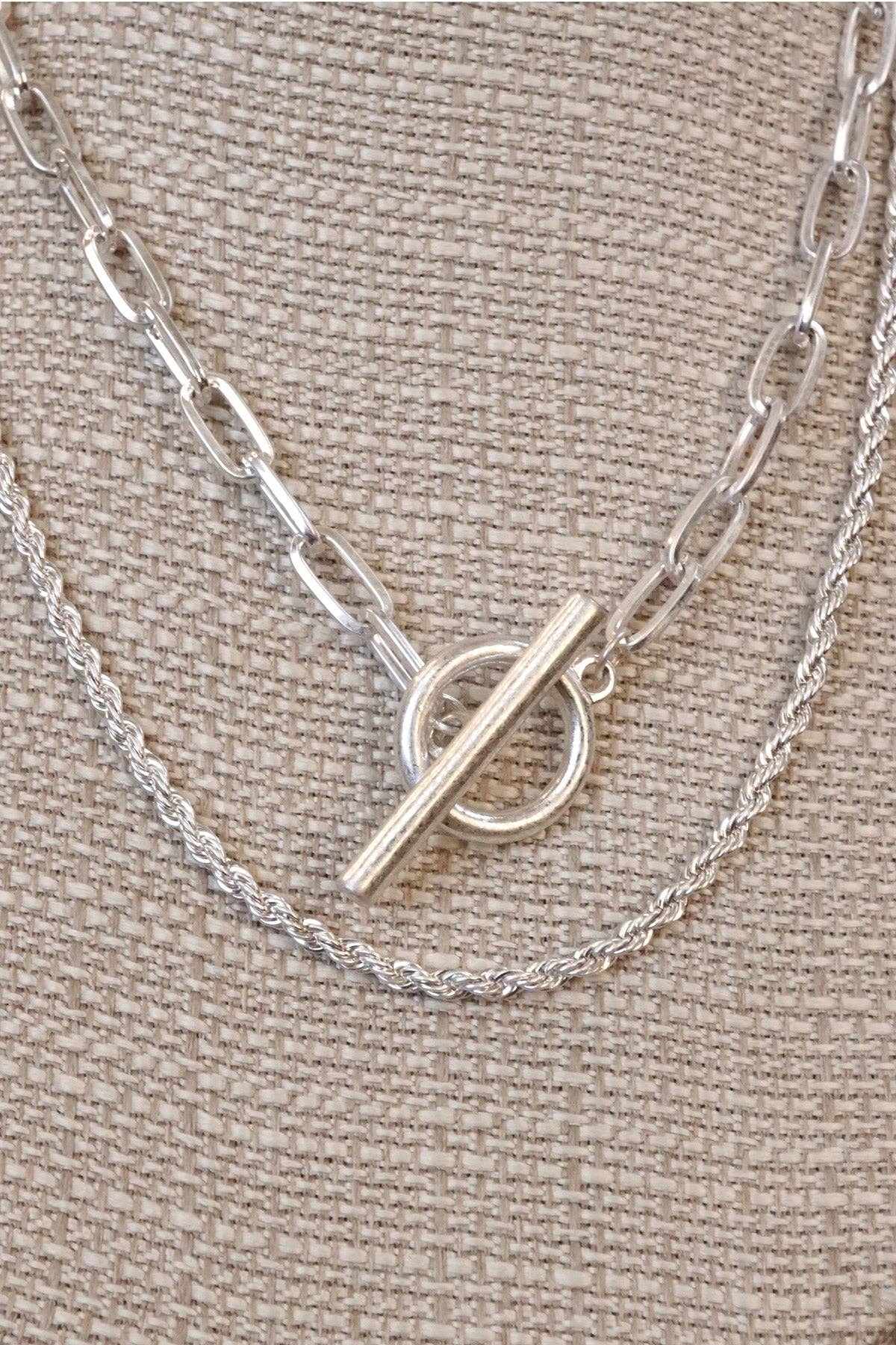 Front Toggle Closure Necklace