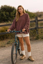 Exposed Seam Long Sleeve Knit Top